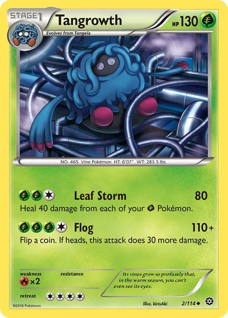 Tangrowth, Pokémon card STS 2 — Steam Siege set