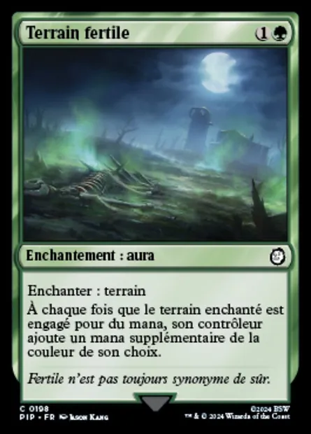 Terrain fertile, carte Magic PIP 198 — extension Fallout