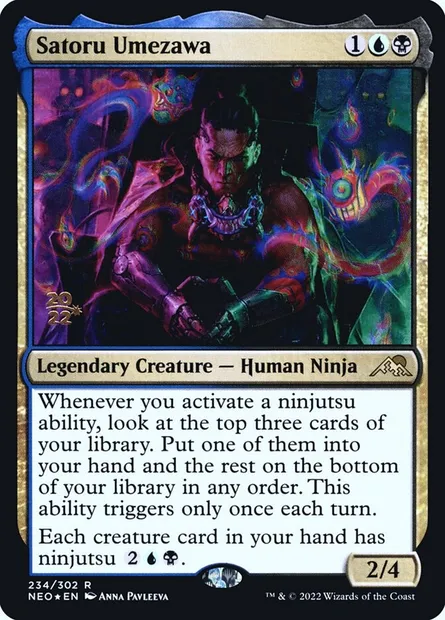 Satoru Umezawa, Magic card PNEO 234s — Kamigawa: Neon Dynasty Promos set