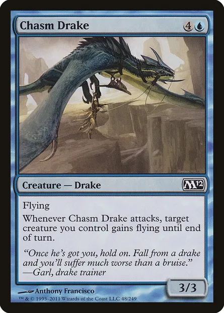 Chasm Drake, Magic card M12 48 — Magic 2012 set