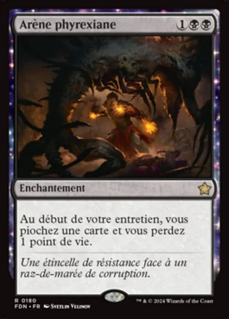 Arène phyrexiane, carte Magic FDN 180 — extension Foundations