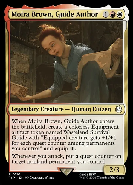 Moira Brown, Guide Author, Magic card PIP 110 — Fallout set