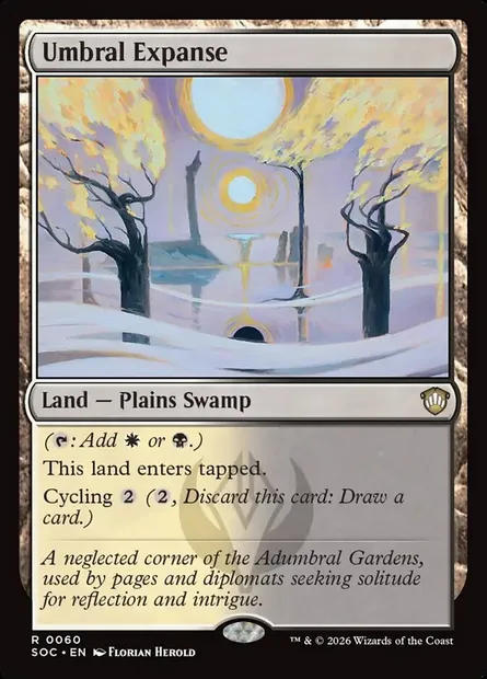 Umbral Expanse, Magic card SOC 60 — Secrets of Strixhaven Commander set