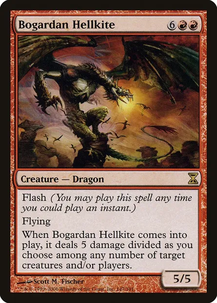 Bogardan Hellkite, Magic card TSP 147 — Time Spiral set
