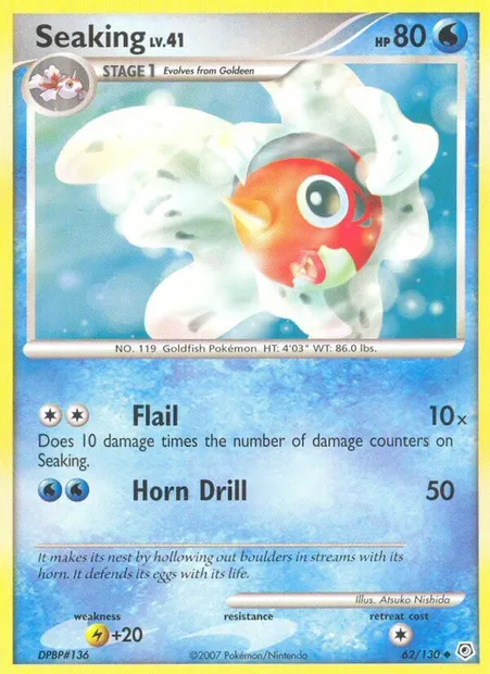 Seaking, Pokémon card DP 62 — Diamond & Pearl set
