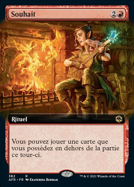 Souhait, carte Magic AFR 382 — extension Forgotten Realms: Aventures dans les Royaumes Oubliés