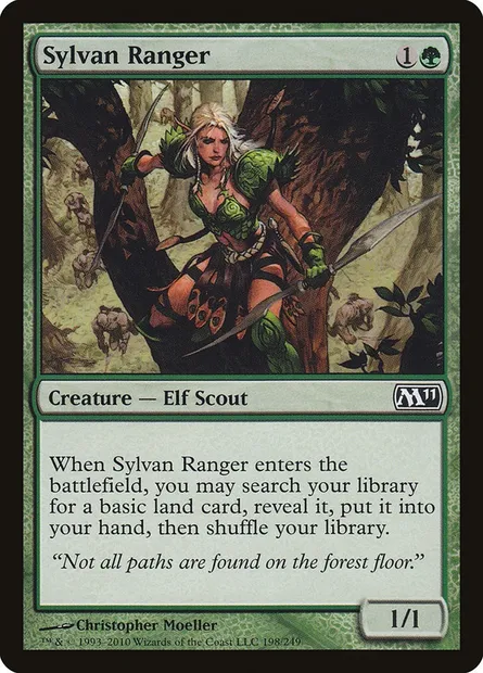 Sylvan Ranger, Magic card M11 198 — Magic 2011 set