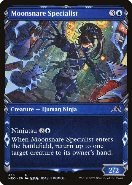 Moonsnare Specialist, Magic card NEO 335 — Kamigawa: Neon Dynasty set