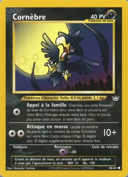 Cornèbre, carte Pokémon NR 46 — extension Neo Revelation