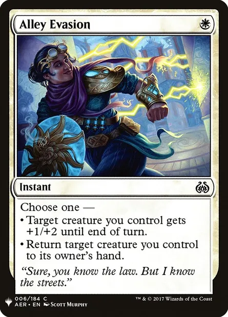 Alley Evasion, Magic card PLST AER-6 — The List set