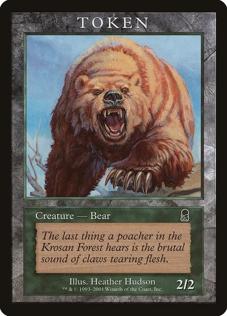 Bear, Magic card MPR 7 — Magic Player Rewards 2001 set