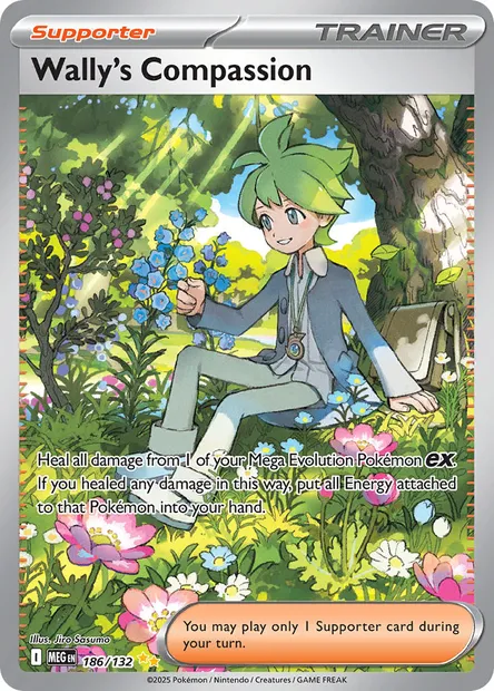 Wally's Compassion, Pokémon card MEG 186 — Mega Evolution set