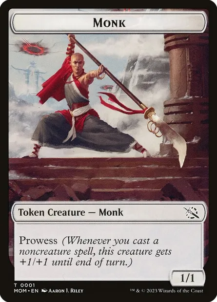 Monk, Magic card TMOM 1 — March of the Machine Tokens set