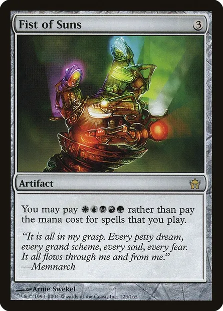 Fist of Suns, Magic card 5DN 123 — Fifth Dawn set