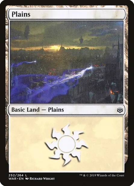 Plains, Magic card WAR 252 — War of the Spark set