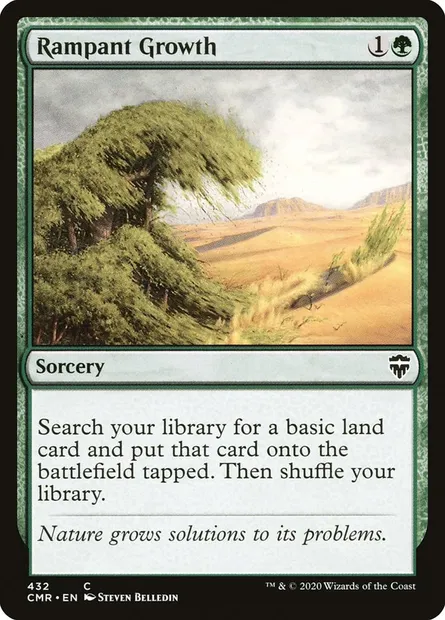Rampant Growth, Magic card CMR 432 — Commander Legends set