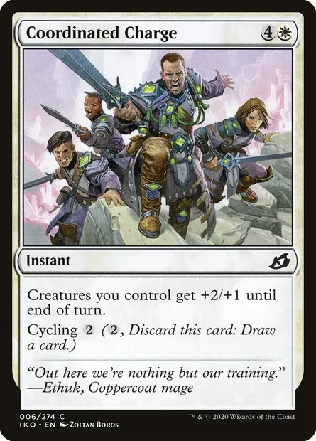 Coordinated Charge, Magic card IKO 6 — Ikoria: Lair of Behemoths set