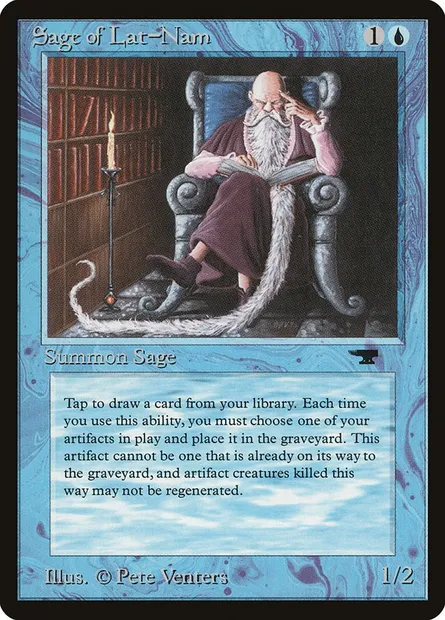 Sage de Lat-Nam, carte Magic ATQ 13 — extension Antiquities
