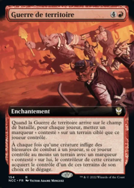 Guerre de territoire, carte Magic NCC 154 — extension New Capenna Commander