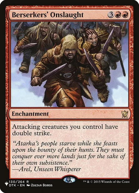 Berserkers' Onslaught, Magic card PLST DTK-130 — The List set