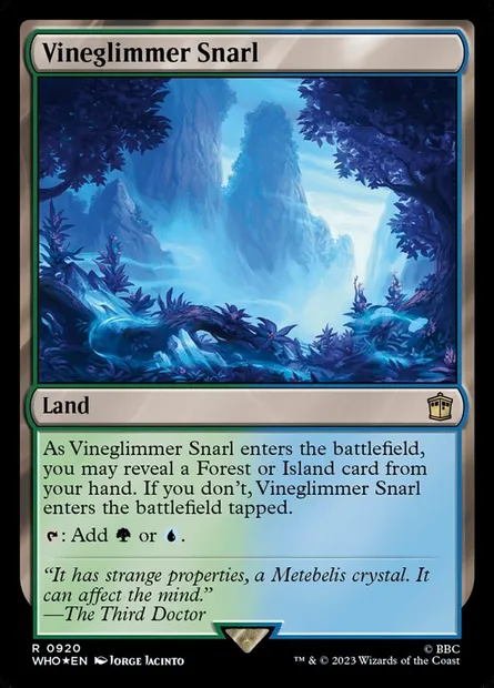 Vineglimmer Snarl, Magic card WHO 920 — Doctor Who set