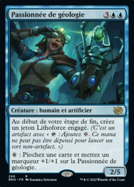 Passionnée de géologie, carte Magic BRO 289 — extension La Guerre Fratricide