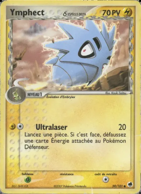 Ymphect δ, carte Pokémon DF 59 — extension EX Île des Dragons