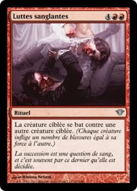 Luttes sanglantes, carte Magic DKA 83 — extension Obscure Ascension