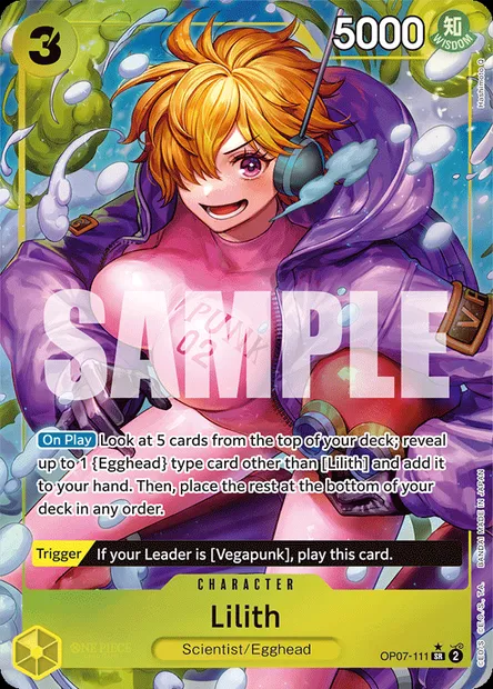 Lilith, One Piece card OP07-111 — 500 YEARS IN THE FUTURE set