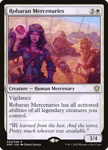 Robaran Mercenaries, Magic card DMC 22 — Dominaria United Commander set