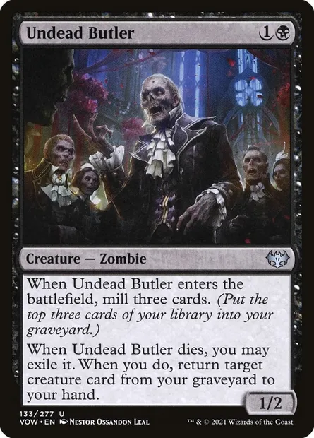 Undead Butler, Magic card VOW 133 — Innistrad: Crimson Vow set