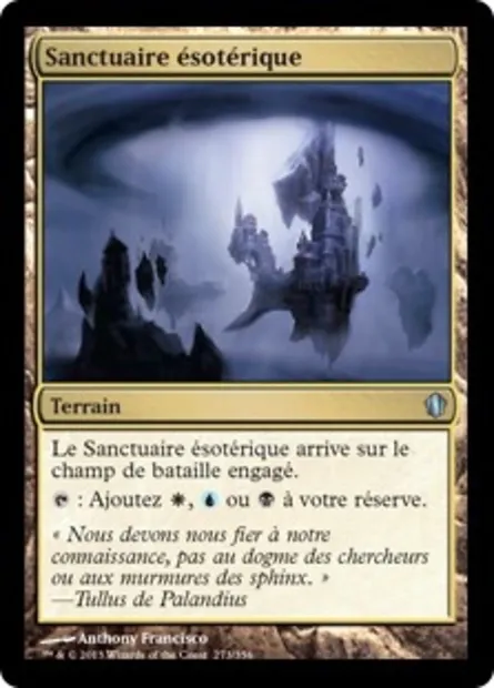 Sanctuaire ésotérique, carte Magic C13 273 — extension Commander 2013