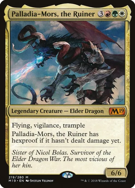 Palladia-Mors, the Ruiner, Magic card M19 219 — Core Set 2019 set