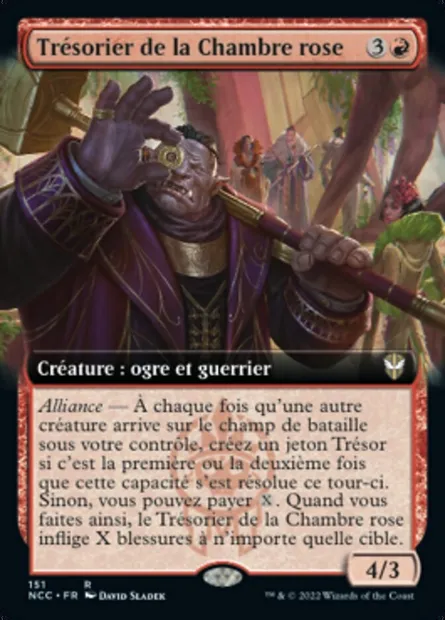 Trésorier de la Chambre rose, carte Magic NCC 151 — extension New Capenna Commander