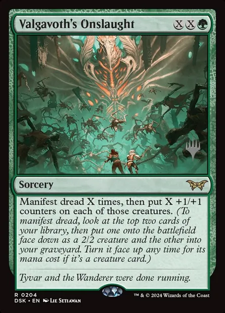 Carnage de Valgavoth, carte Magic PDSK 204p — extension Duskmourn: House of Horror Promos