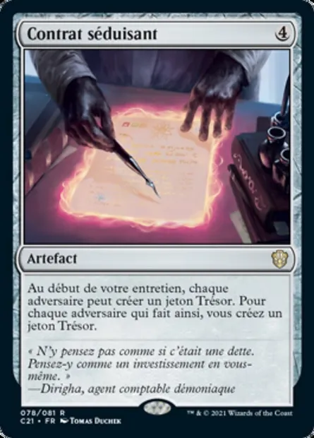 Contrat séduisant, carte Magic C21 78 — extension Commander 2021
