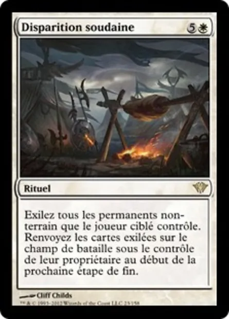Disparition soudaine, carte Magic DKA 23 — extension Obscure Ascension