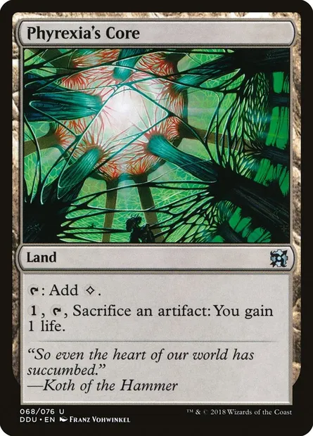 Phyrexia's Core, Magic card DDU 68 — Duel Decks: Elves vs. Inventors set