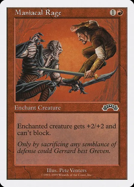 Rage démente, carte Magic BRB 42 — extension Battle Royale Box Set