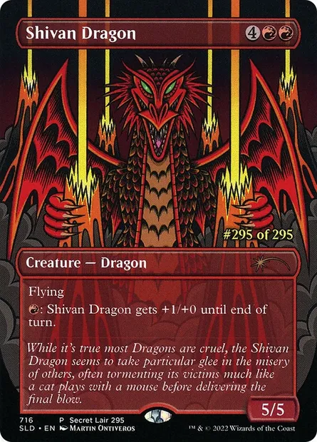 Dragon shivân, carte Magic SLD 716 — extension Secret Lair Drop