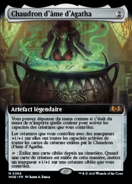 Chaudron d'âme d'Agatha, carte Magic WOE 366 — extension Wilds of Eldraine