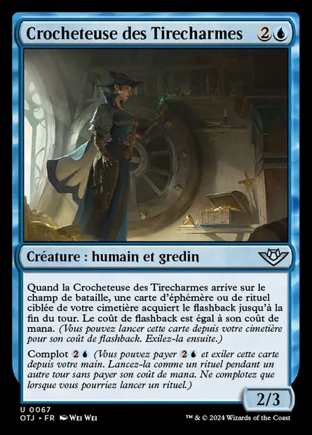 Crocheteuse des Tirecharmes, carte Magic OTJ 67 — extension Outlaws of Thunder Junction