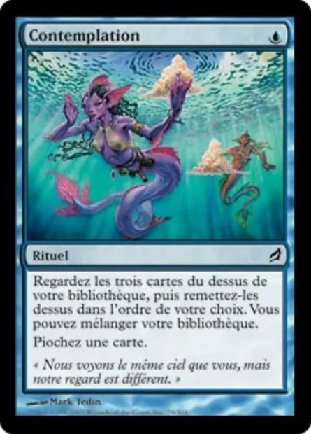 Contemplation, carte Magic LRW 79 — extension Lorwyn