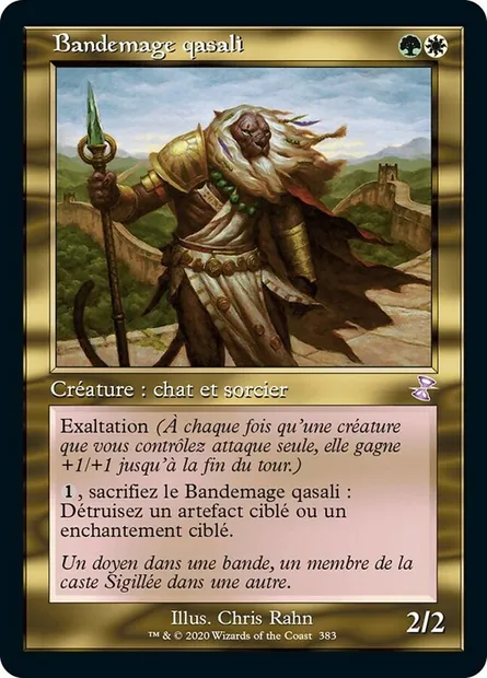 Bandemage qasali, carte Magic TSR 383 — extension Spirale Temporelle Remastered