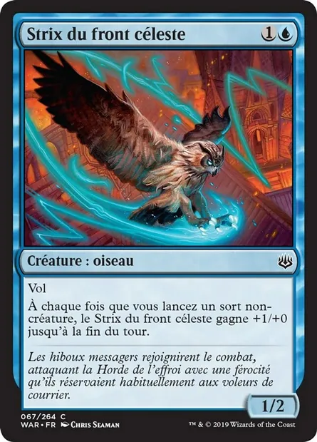 Strix du front céleste, carte Magic WAR 67 — extension La guerre des Planeswalkers