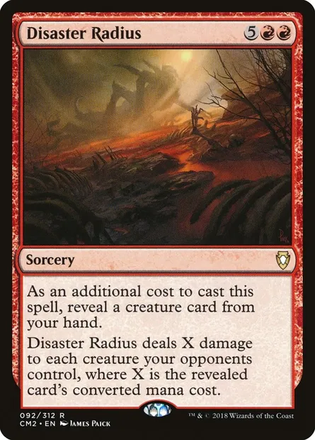Disaster Radius, Magic card CM2 92 — Commander Anthology Volume II set