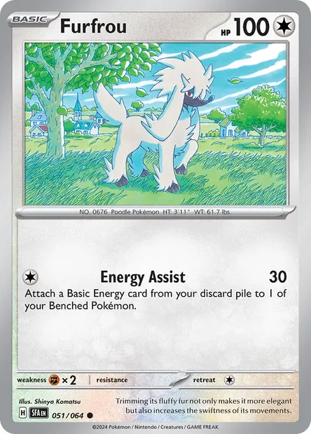 Furfrou, Pokémon card SFA 051 — Shrouded Fable set
