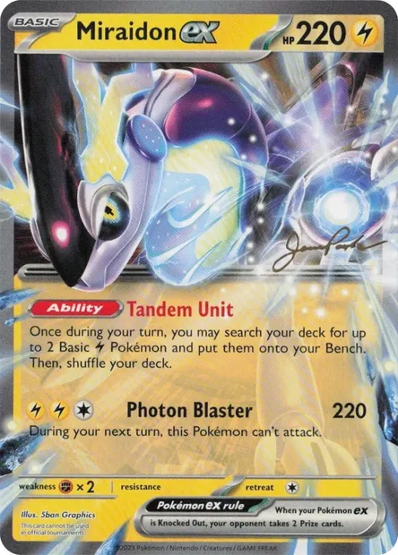 Miraidon ex, Pokémon card WCD24 ct341653 — World Championship Decks 2024 set