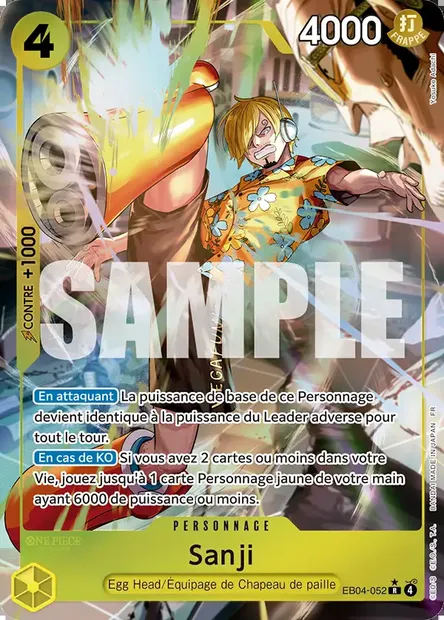 Sanji, carte One Piece EB04-052 — extension EGGHEAD CRISIS