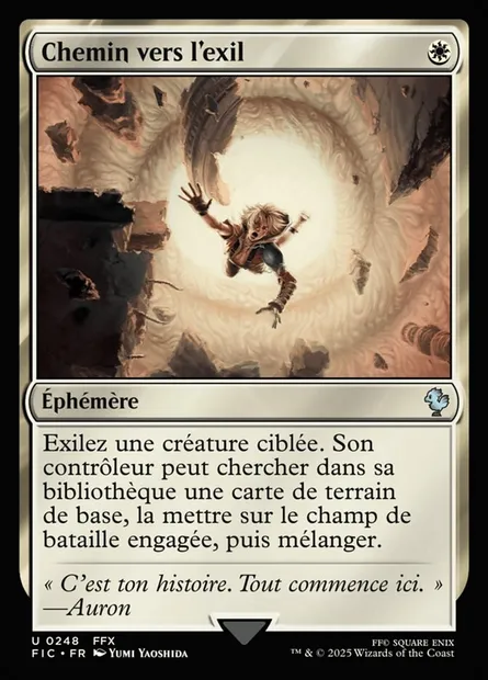 Chemin vers l'exil, carte Magic FIC 248 — extension Final Fantasy Commander